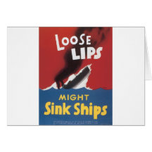 Loose Lips Sink Ships Cards