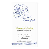 Loose Scribble Art Business Card 2 business cards