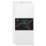 Loose stick figures black background rack cards