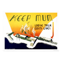 Loose Talk Costs Lives 1943 WPA posters
