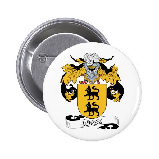 Lopez Family Crest Pin