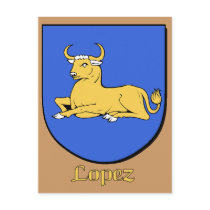 Lopez Family Shield Postcard