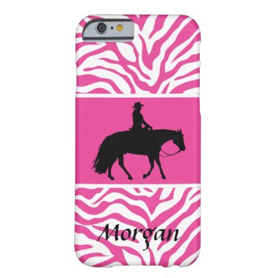 Loping Black Western Pleasure Horse Silhouette Barely There iPhone 6 Case