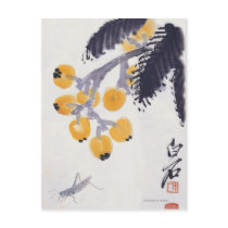 Loquats and a Grasshopper Postcards