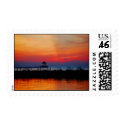Lorain Lighthouse at sunset postage by ScottMDuncan Lorain Lighthouse at sunset postage