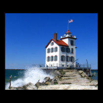 Lorain lighthouse print posters