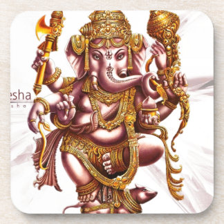 Lord Ganesa Good Luck Charm Beverage Coasters