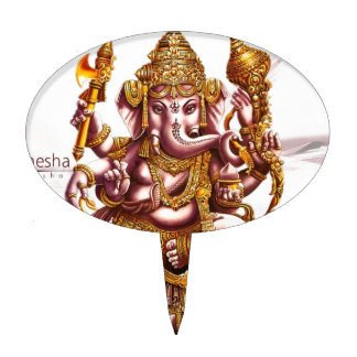 Lord Ganesa Good Luck Charm Cake Picks