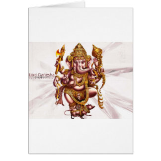 Lord Ganesa Good Luck Charm Card
