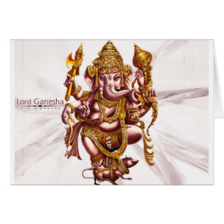 Lord Ganesa Good Luck Charm Card