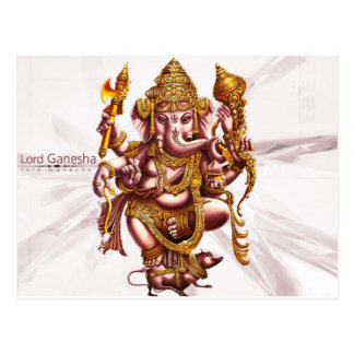 Lord Ganesa Good Luck Charm Post Cards