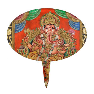 LORD GANESH HINDU DEITY CAKE TOPPER