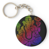 Lord Ganesha by Jolly Rastafari Keychains