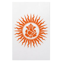 Lord Ganesha Sign Personalized Stationery
