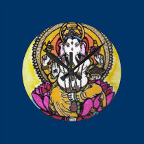 Lord Ganesha wall clocks