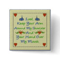 Lord Help Me Religious Humor Message buttons