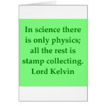 Lord Kelvin quote Greeting Cards
