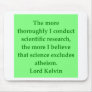 Lord Kelvin quote Mouse Pads
