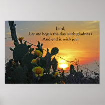 Lord, Let Me Begin the Day With Gladness Poster