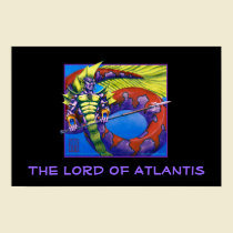 Lord of Atlantis on black print