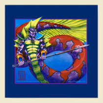 Lord of Atlantis on black print posters