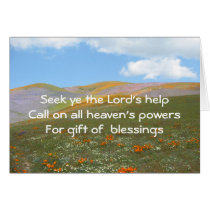 Lord's Help Haiku Card