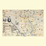 Lords of the Sierra Madre Map Poster posters