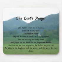 Lord's Prayer at Wolf Fork Valley Mousepad