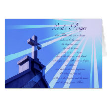 Lord's Prayer Design Greeting Card