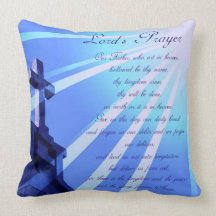 Lord's Prayer Design Pillow