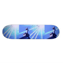 Lord's Prayer Design Skateboard