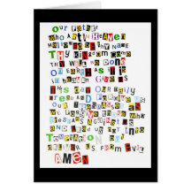 Lord's Prayer Greeting Cards