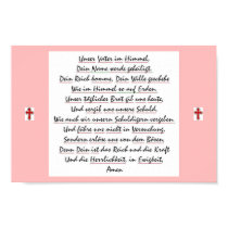 Lord's Prayer in German posters
