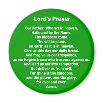 Lord's Prayer Magnet - Green by mikek92349 Lord's Prayer Magnet - Green