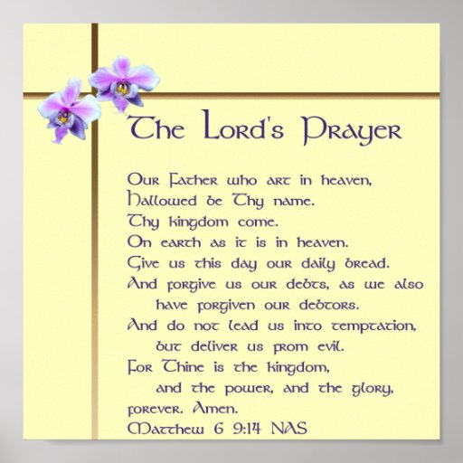 Lord's Prayer Poster | Zazzle