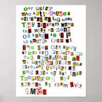 Lord's Prayer Poster