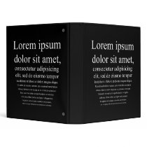 Lorem Ipsum 3 Ring Binder