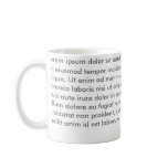 Lorem ipsum dolor sit amet mug