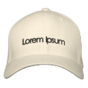 Lorem Ipsum embroidered hats