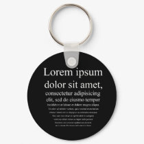 Lorem Ipsum keychains
