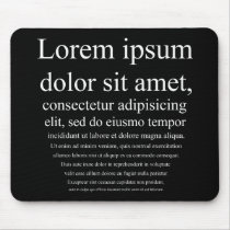 Lorem Ipsum mousepads by toxiferous Lorem Ipsum mousepads