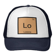 Lorena  Name Chemistry Element Periodic Table Mesh Hat