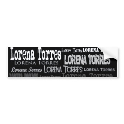 lorena torres all over bumper sticker by LorenaTorresMerch