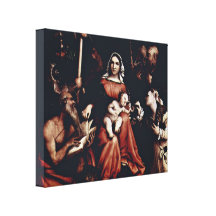 Lorenzo Lotto - Sienese es monja Lona Estirada Galerias