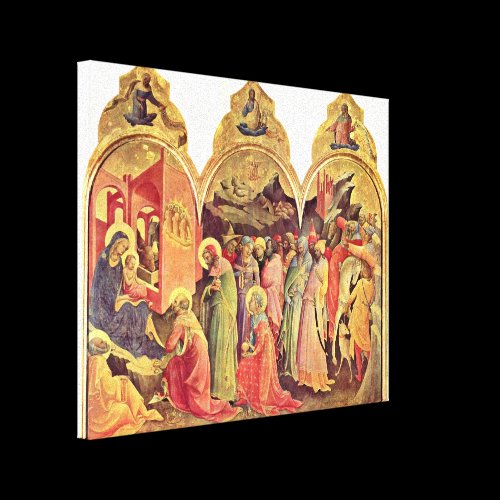 Lorenzo Monaco - Adoration of the Magi Stretched Canvas Print