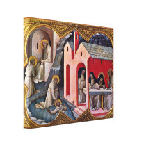Lorenzo Monaco - Scene from life of St Benedict Gallery Wrapped Canvas