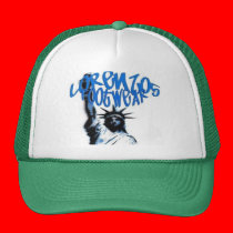 lorenzos logo 1 green lid hats