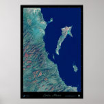 Loreto, Baja California Mexico satellite poster