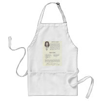 Loretta Young Chicken and Wine Recipe Apron