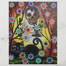 Lori Everett_ Day Of The Dead,Cat,Mexican,Flyers